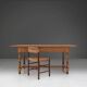 20th century Belgian oak dining table