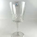 6 verres à pied vin en cristal