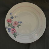 Cake plate, earthenware cup from luneville