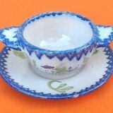 Faience of charolles bowl "in the village"  1940