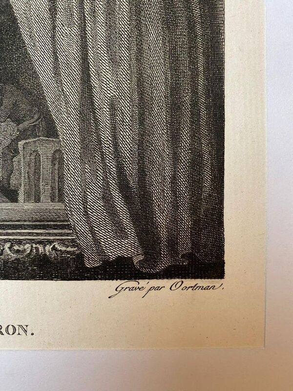 Rembrandt, La famille du bûcheron, gravure par J. Oortman, XIXème siècle