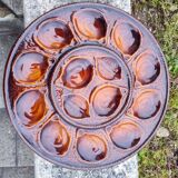 Grand Plat St Clément et ses 6 assiettes à huîtres