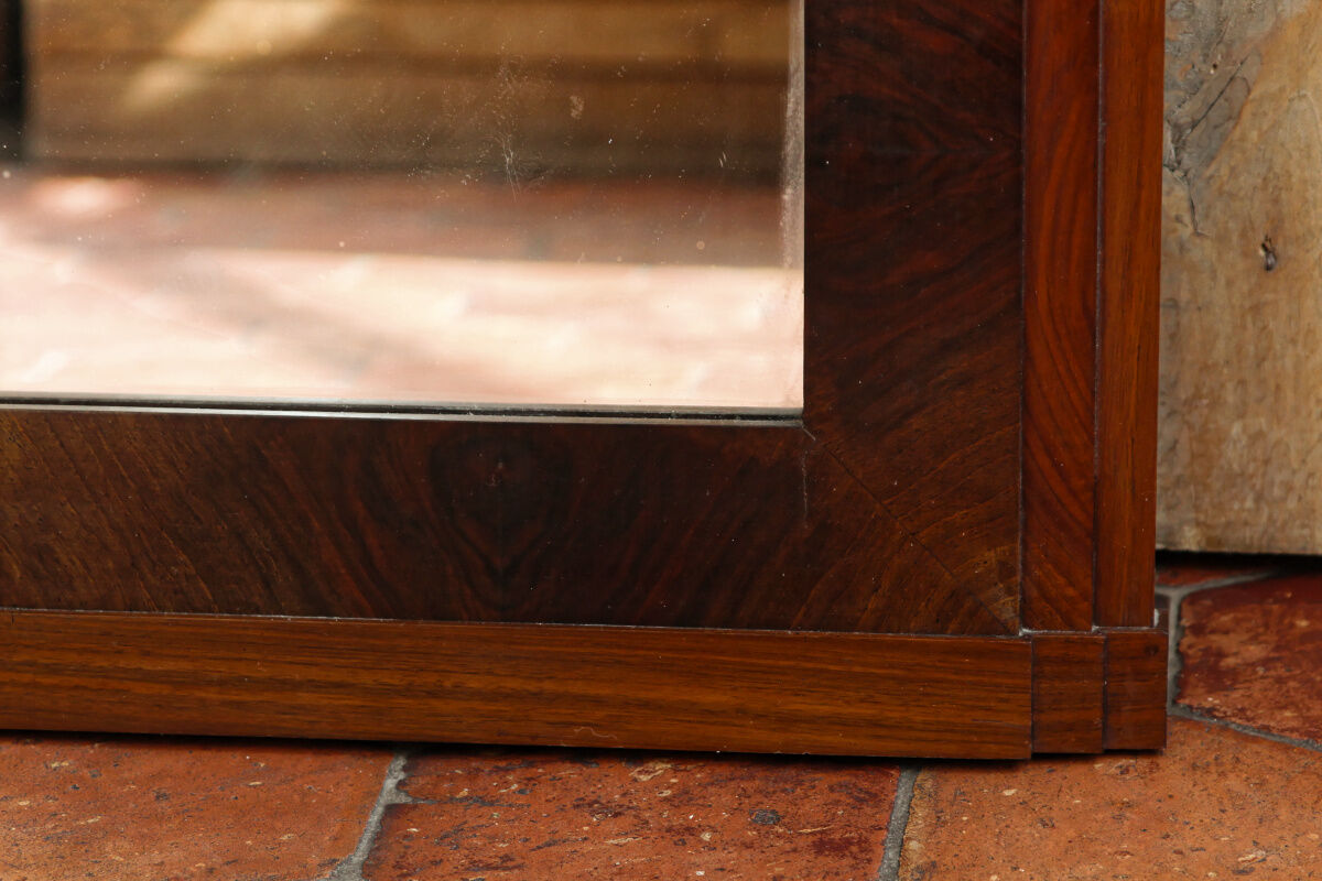 Art Deco trumeau mirror – rosewood