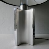 70s chrome metal lamp