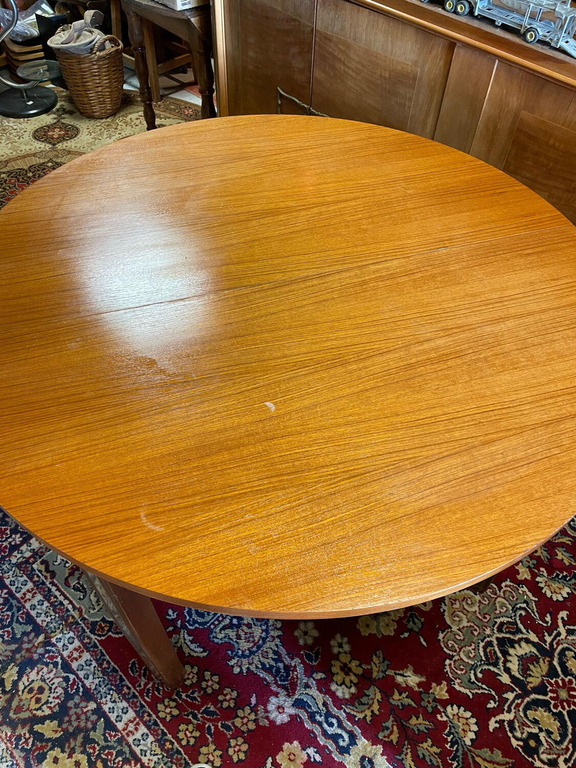 Round table extension butterfly vintage year 70