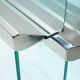 Glass & chrome Nesting Tables by Pierangelo Galotti Radice, Italy, 1970s
