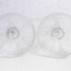 Pair of glass candlesticks