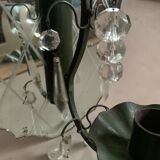 Antique Venetian mirror candle holder