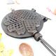 Antique Waffle Maker. French Cast Iron Waffle Pan.