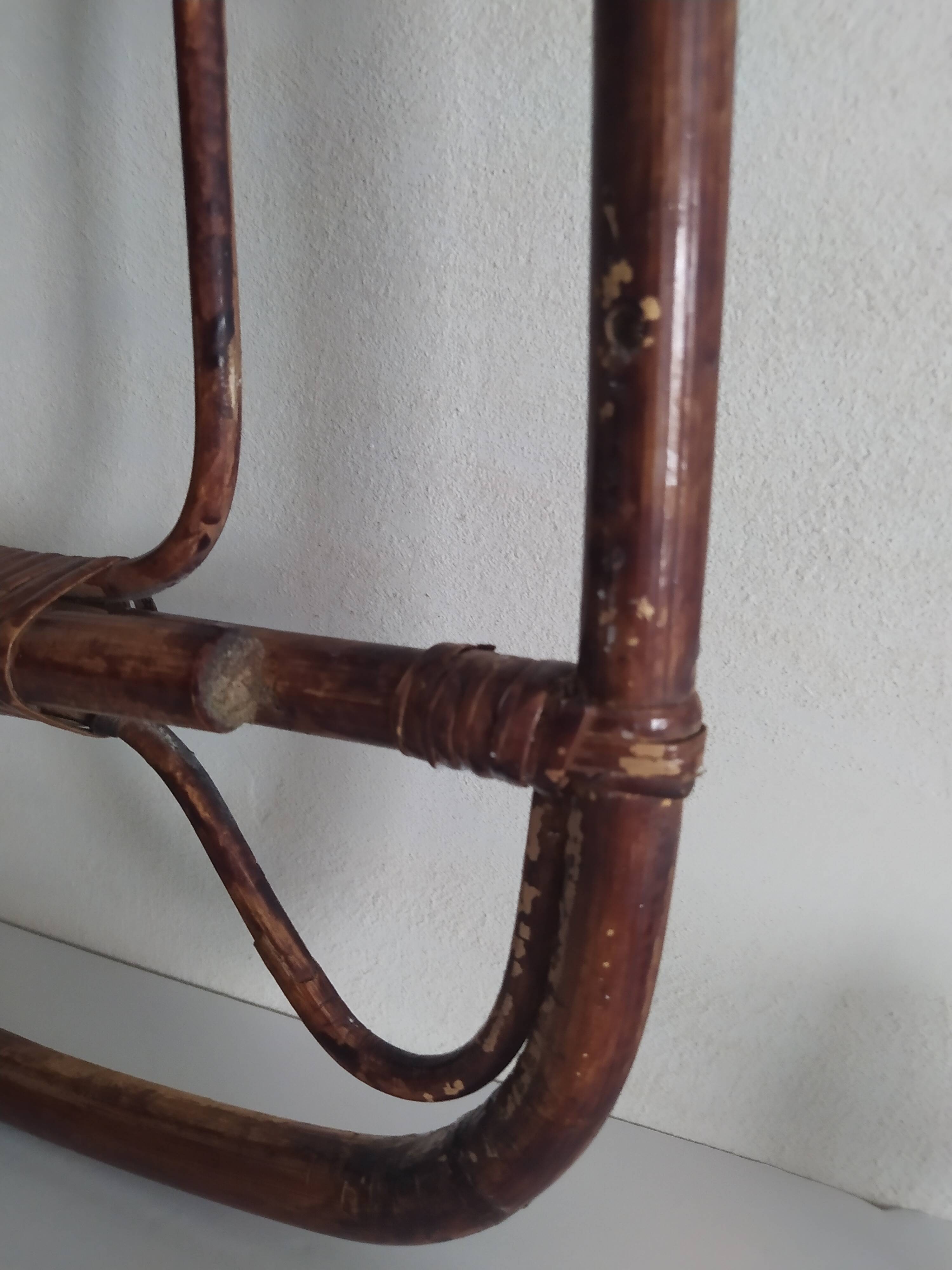 Vintage bamboo coat hanger