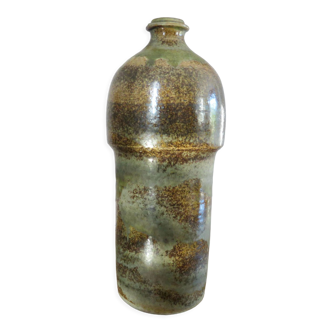 Vase soliflore en grés émaillé vernissé 1960