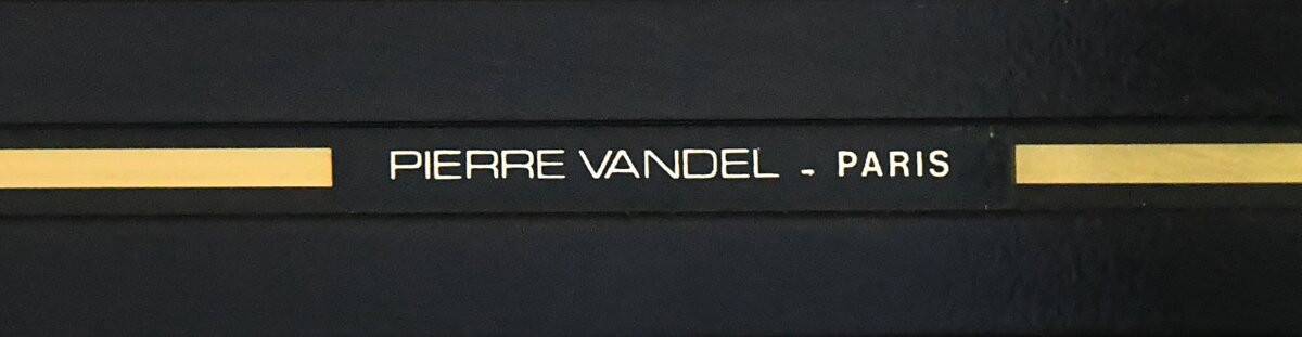 1970s black lacquered metal shelf by Pierre Vandel Paris