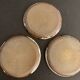 Set of 3 Danish Waldorff cups and 3 saucers in glazed stoneware