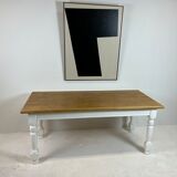 Ivory white base farmhouse table