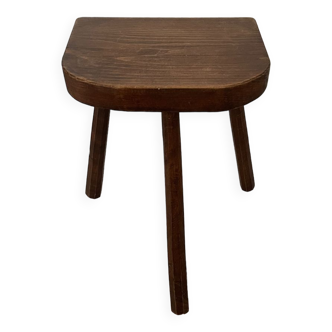 Tabouret tripode en bois