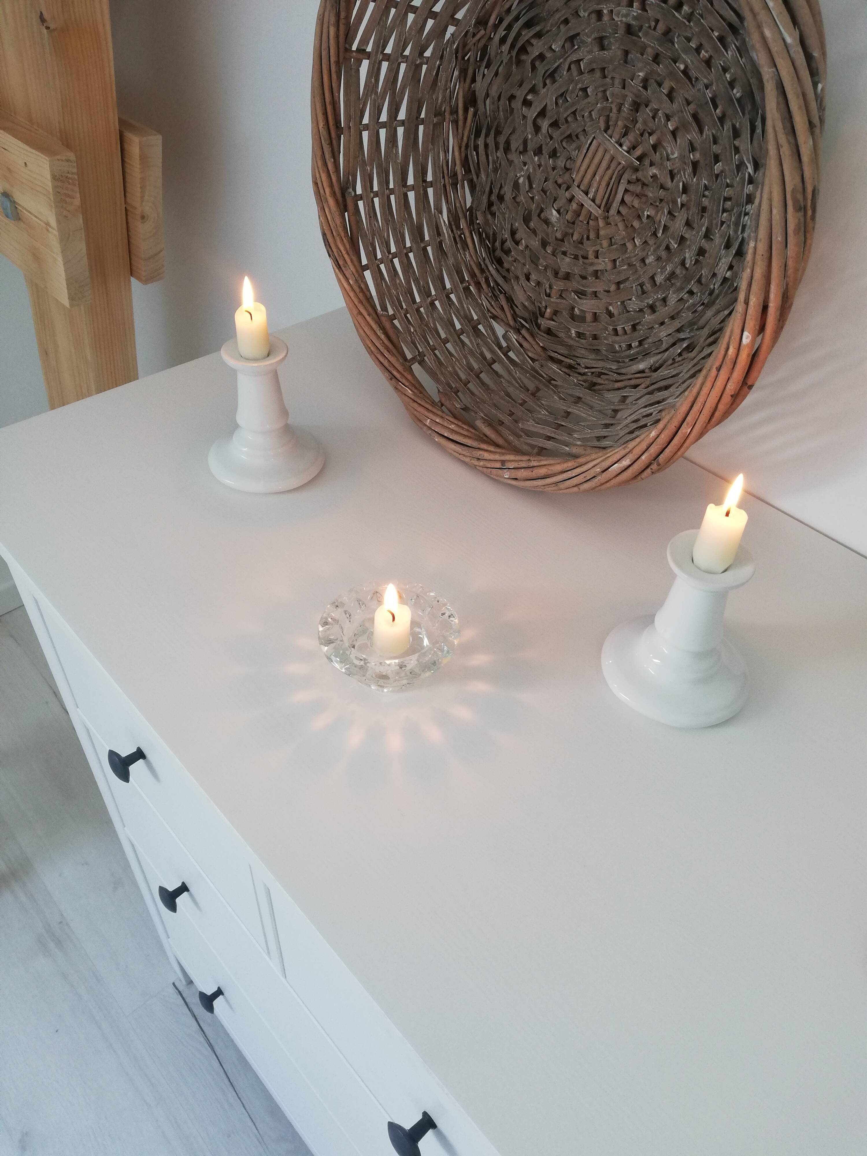 Vintage ceramic candle holders