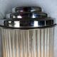 Art Deco Henri Petitot chrome and glass tubes