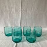 Small turquoise glasses