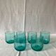 Small turquoise glasses