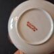 Service de 9 assiettes à pain ou à pâtes en porcelaine de Macao, peintes à