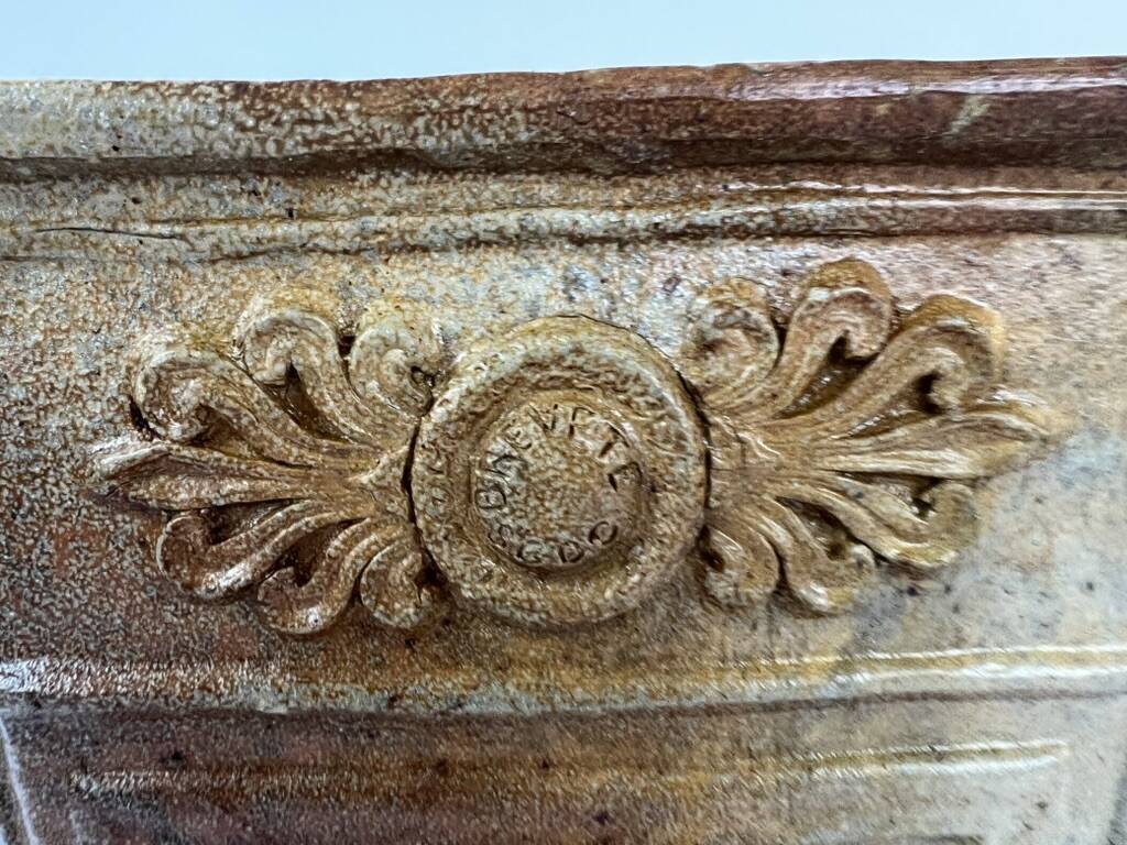 Terracotta garden fountain