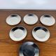 Set of 6 facix stainless steel dessert plates, italy