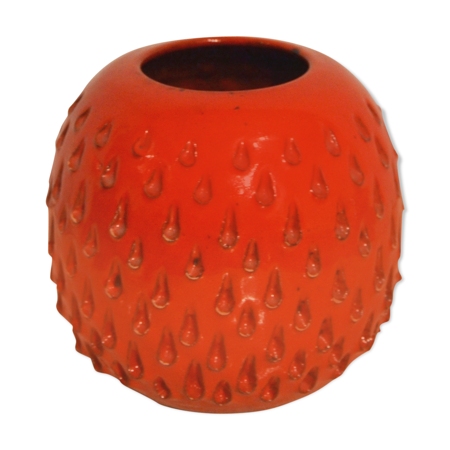 Red ball vase