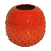 Red ball vase