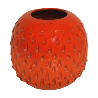 Red ball vase