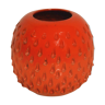 Red ball vase