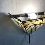 Art Deco style stained glass wall light