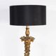 Antique Italian gilt wood standing floor lamp