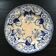 Blue floral decorated plate