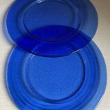 Blue Klein glass plate