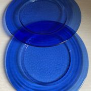 Blue Klein glass plate