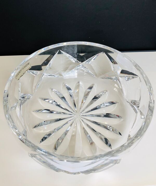 Coupe saladier en cristal taillé de Saint Louis