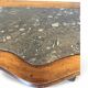 serpentine nightstands in walnut Art Deco