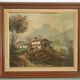 Large oil on canvas - Savoy landscape