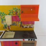 Kitchen doll, child in tole 70s