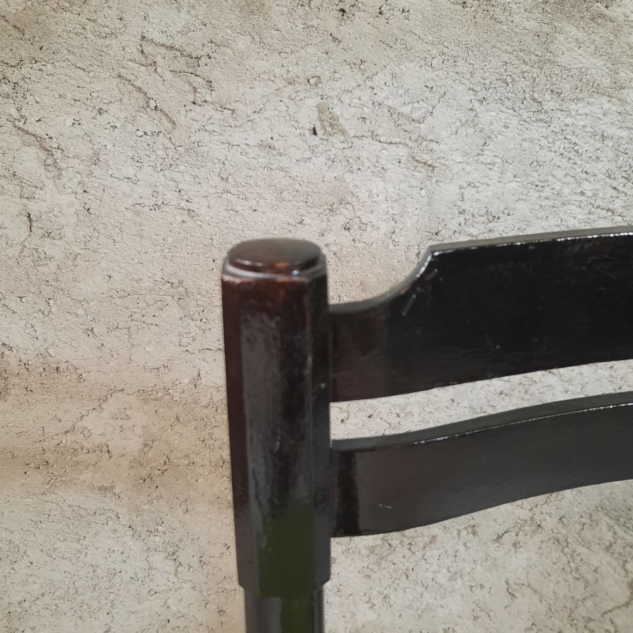 Six 50's chairs - varnished wood