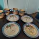 4 Japanese cups and saucers