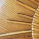 Vintage rattan sun mirror 36cm