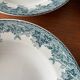 Set of 4 blue deep plates Terre de Fer Moulin des Loups summer