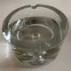 Scandinavian XXL ashtray Bubble in crystal Sweden mid century modern 1970