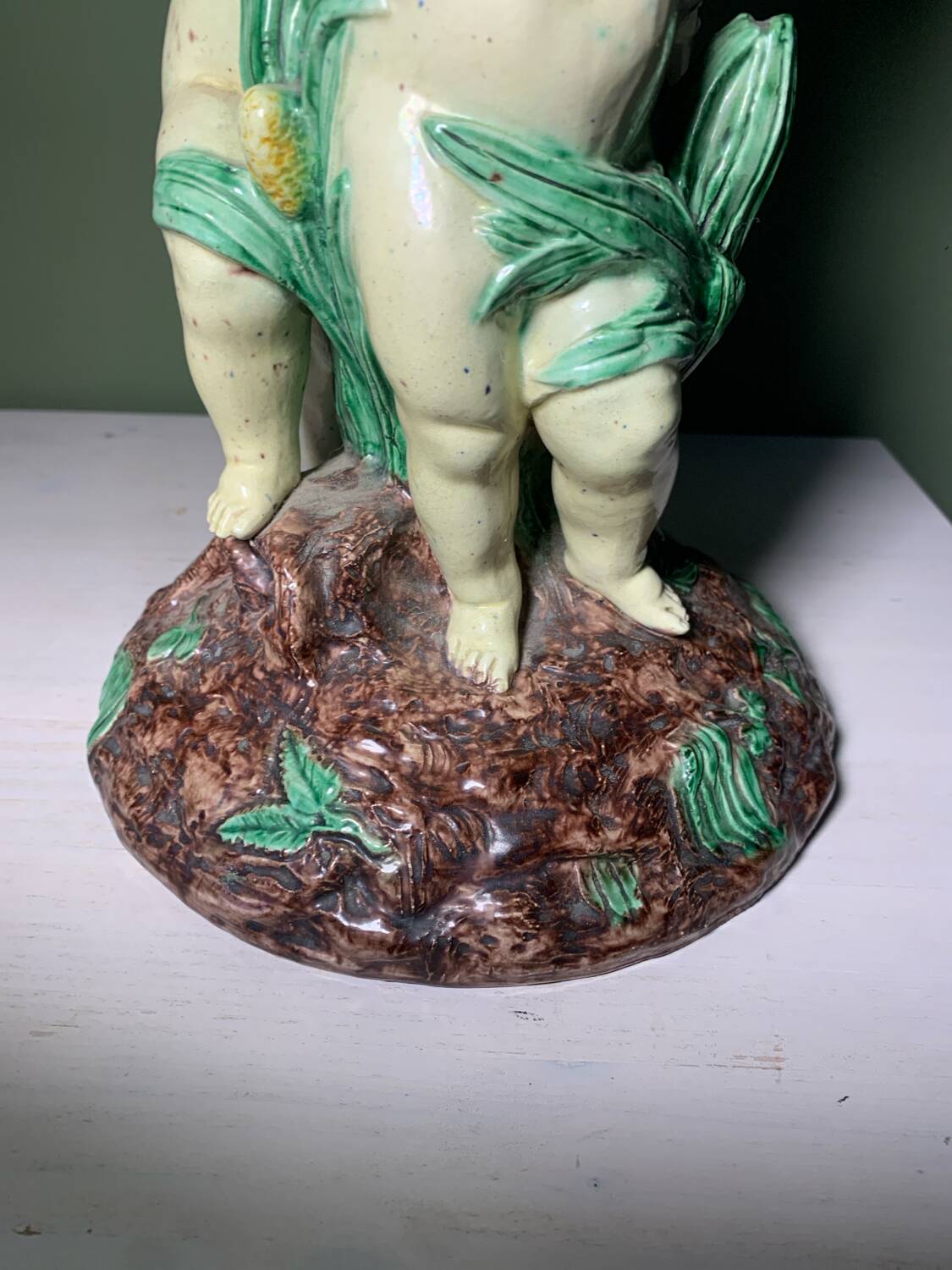 Vase with three cherubs Thomas Sergent 1870