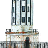 "Charlotte" the lighthouse, art print 20/30cm