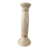 Candle holder in cream and gold porcelain