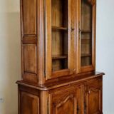 Vintage Rustic Bookcase In Solid Wood 20th Century