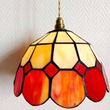 Pair of Art Deco Tiffany style pendant lights