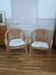 Pair of rattan armchairs